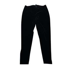 EILEEN FISHER Pants Leggings Black Velvet Stretch Women's Size Medium Classic